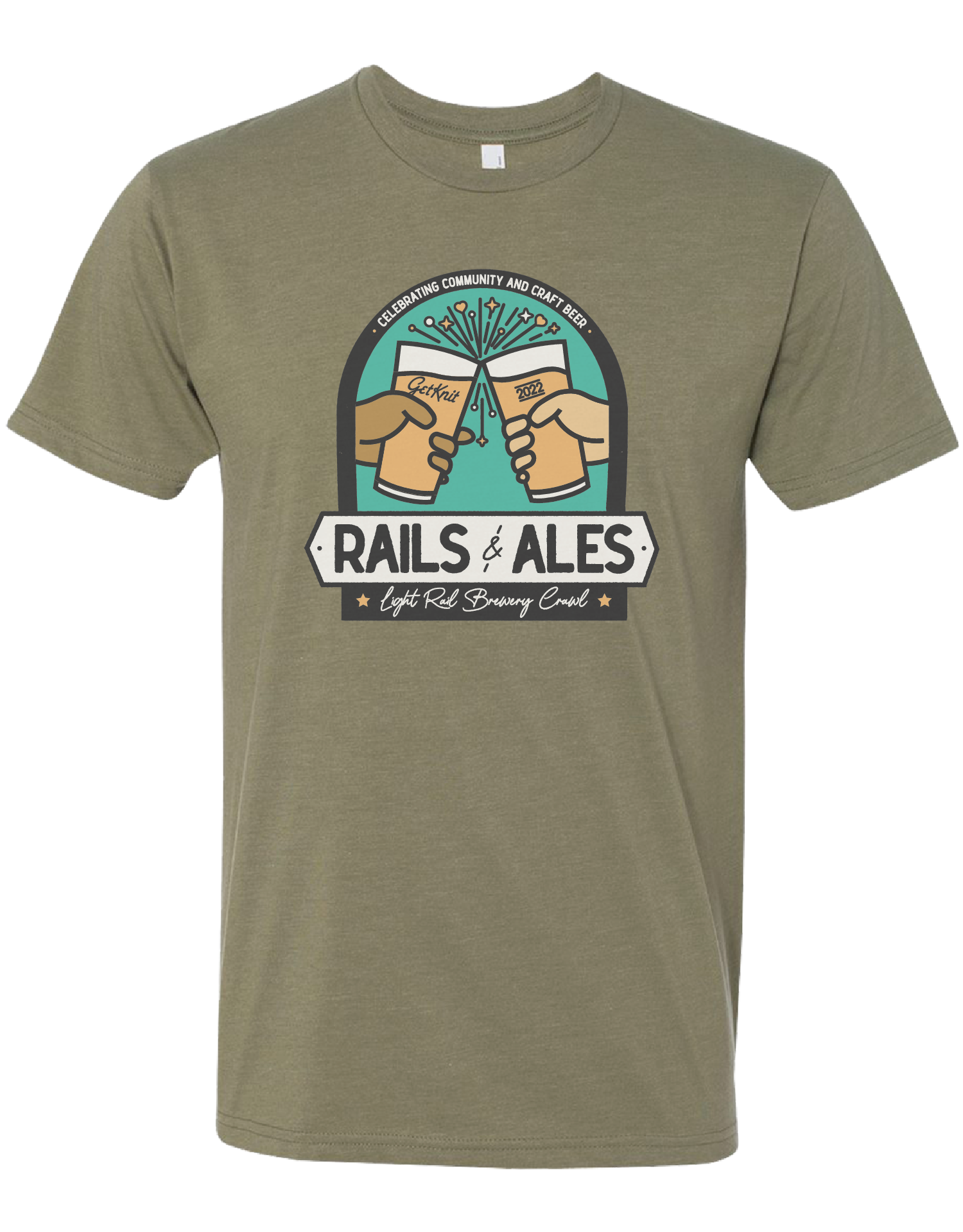 T-Shirt Rails and Ales 2022 - FRONT